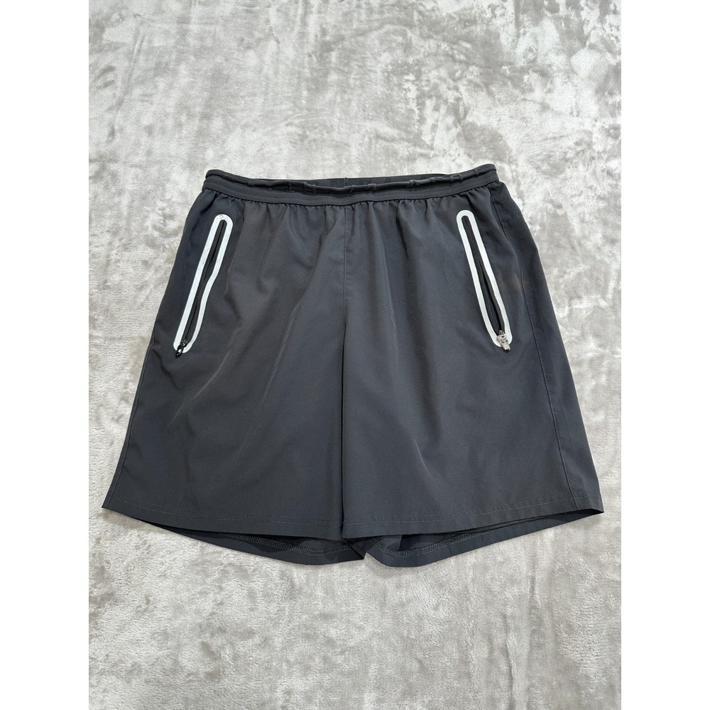 Hinds Running Shorts Mens Size Large Gray Fully‎ Lined Pockets Stretch Waist
